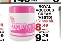 Royal Aqueous Cream Asstd 1x500ml