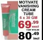 Arrow Cash And Carry Motivate Vanishing Cream Tube 6x30gm offer