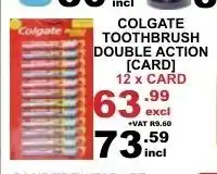 Arrow Cash And Carry Colgate Toothbrush Double Action 12xcard offer
