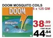 Doom Mosquito Coils 5 x 125gm