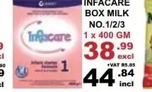 Arrow Cash And Carry Infacare Box Milk No. 1/2/3 400gm offer