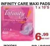 Arrow Cash And Carry Infinity Maxi Pads 10's offer