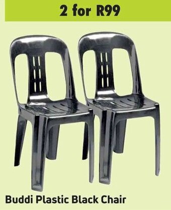 Game Buddi Plastic Black Chair offer