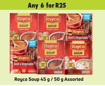 Game Royco Soup 45g/50g assorted offer