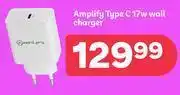 PEP Amplify type c 17w wall charger offer