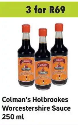 Game Colman's Holbrooked Worcestershire Sauce 250ml offer