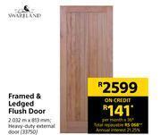 Builders Warehouse Swartland framed & ledged flush door offer