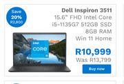First Shop Dell inspiron 3511 offer