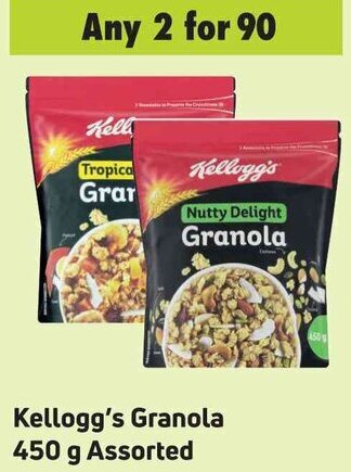 Game Kellogg's Granola 450g assorted offer