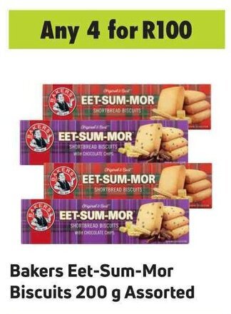 Game Bakers Eet-Sum-Mor Biscuits 200g assorted offer