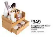 Leroy Merlin Sensea storage box with drawer bamboo 81473573 offer