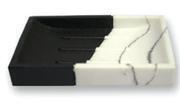 Square marble polyresin bathroom accessories soap dish 81476987