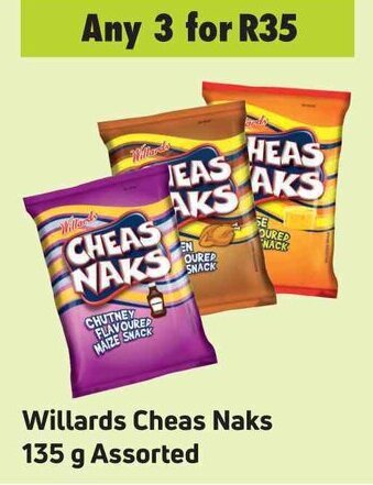 Game Willards Cheas Naks 135g assorted offer