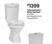 Leroy Merlin Toilet set astina white top flush 81465386 offer