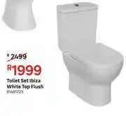 Leroy Merlin Toilet set ibiza white top flush 81481725 offer