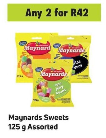 Game Maynards Sweets 125 g Assorted offer