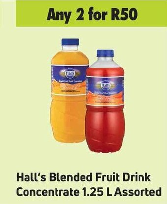 Game Hall's Blended Fruit Drink Concentrate 1.25L Assorted offer