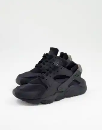 Asos Nike air huarache trainers in triple black offer