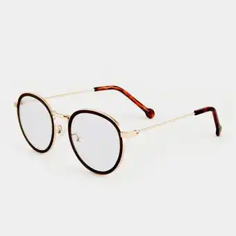 Markham Mkm gold demi inlay round sunglasses offer