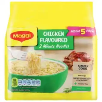 Shoprite Maggi chicken flavoured 2 minute noodles 5 x 73g offer
