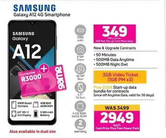 Game Samsung Galaxy A12 4G Smartphone offer
