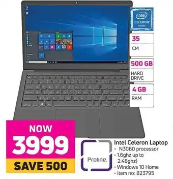 Game Intel Celeron Laptop offer