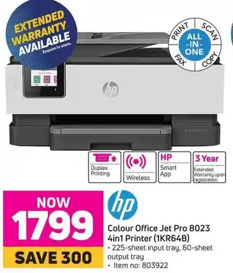 Game HP Colour Office Jet Pro 8023 4in1 Printer offer