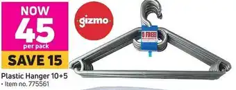 Game Gizmo Plastic Hanger 10+5 offer