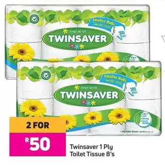 Game Twinsaver 1 ply Toilet Tissue 8's offer