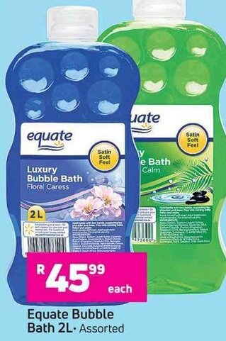 Game Equate Bubble Bath 2L offer