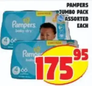 Yarona Cash And Carry Pampers Jumbo Pack Assorted offer