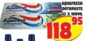 Aquafresh Toothpaste 12x100ml