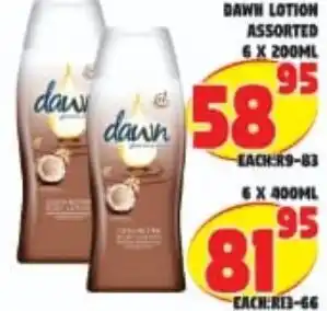 Dawn Lotion Assorted 6x200ml