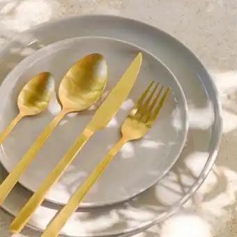 Whitehouse 16 piece cutlery set - gold offer