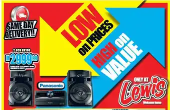 Lewis Panasonic - 2.0CH UX100 offer