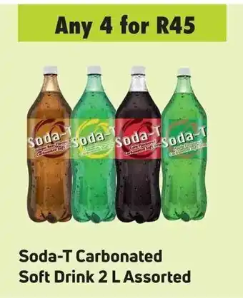 Soda-T Carbonated Soft Drink 2 L Assorted
