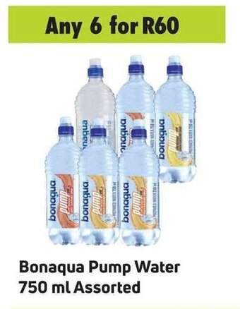 Game Bonaqua Pump Water 750ml assorted offer
