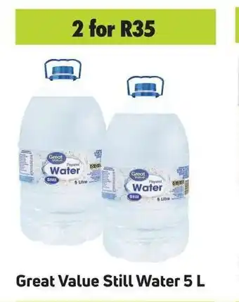 Game Great Value Still Water 5 L offer