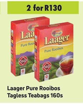 Game Laager Pure Rooibos Tagless Teabags 160s offer