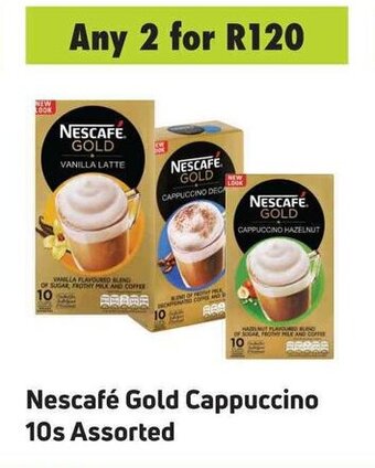 Game Nescafe Gold Cappuccino 10s assorted offer