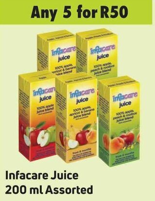Game Infacare Juice 200ml assorted offer