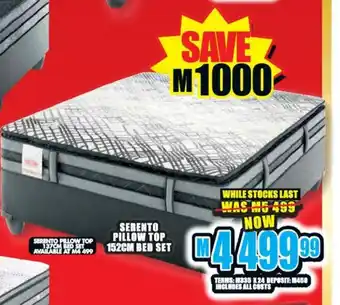 Lewis Serento Pillow Top 152cm Bed Set offer