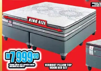Lewis Vermont Pillow Top 183cm Bed Set offer