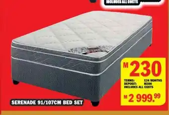 Lewis Serenade 91/107cm Bed Set offer