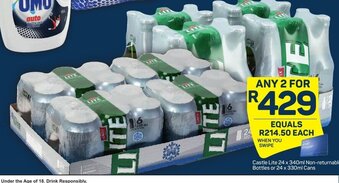 Pick n Pay Castle Lite offer