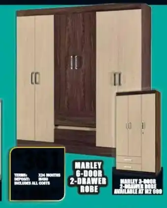 Lewis Marley 6-Door 2-Drawer Robe offer