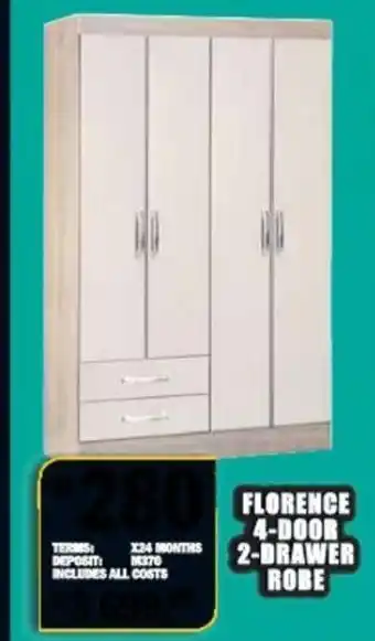 Lewis Florence 4-Door 2-Drawer Robe offer