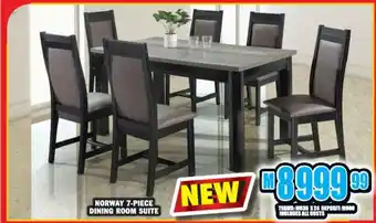 Norway 7-Piece Dining Room Suite