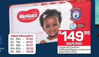 Pick n Pay Huggies Dry Comfort offer