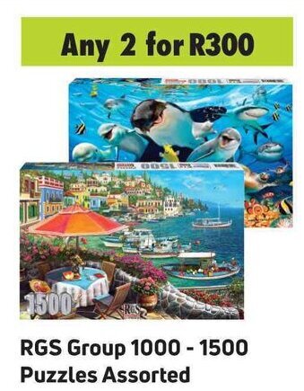 Game RGS Group 1000-1500 Puzzles Assorted offer